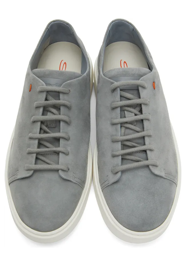 Santoni Grey Suede Sneakers (MBCD21640BARTVSFZ29) (5)