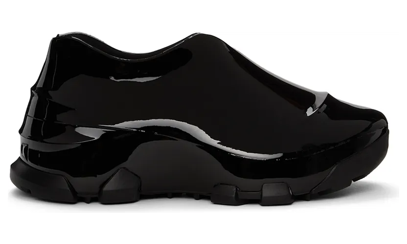 Givenchy Black Shiny Monumental Mallow Low Sneakers (BEZ00PE184)