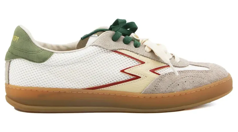 Moa Concept met vlakken en bliksemflits-patch “White” (CL254M)
