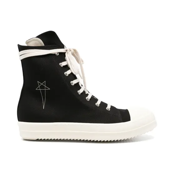 Rick Owens Drkshdw High-Top-Sneakers mit Reißverschluss “Black” (DU02F6800DOEM8)