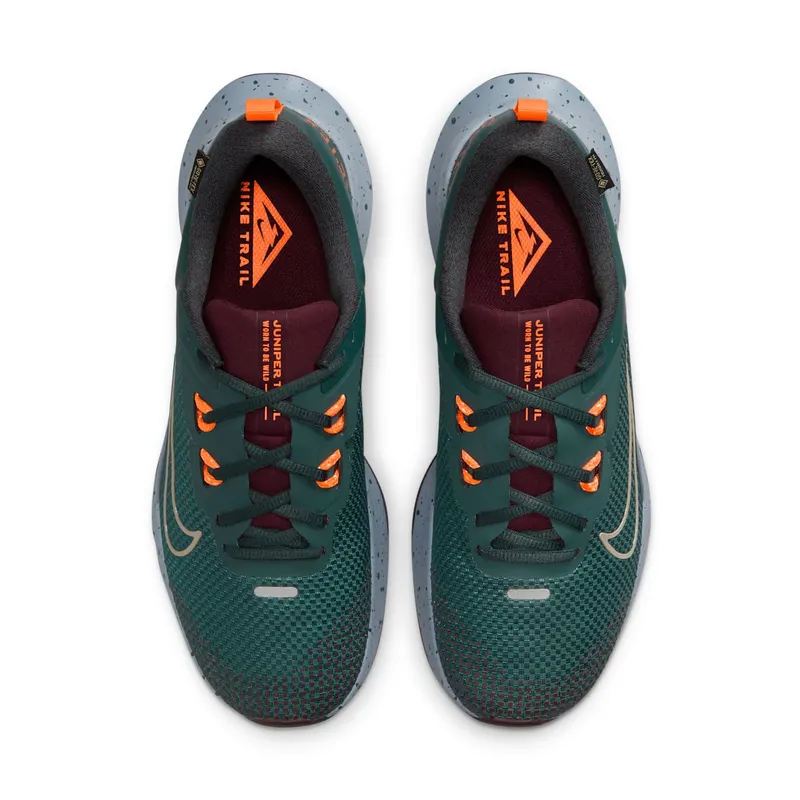 Nike Juniper Trail 2 Gore-Tex Deep Jungle Night Maroon Safety Orange Khaki (FB2067-300)