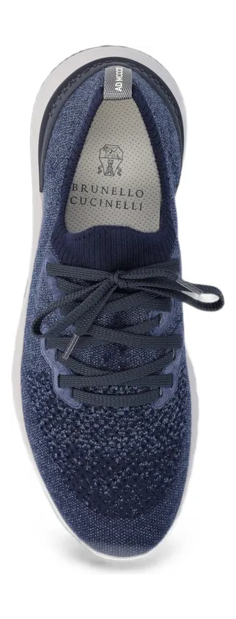 Brunello Cucinelli Knit Lace-up “Blue” (MZUKISO250 CBJ51) (3)