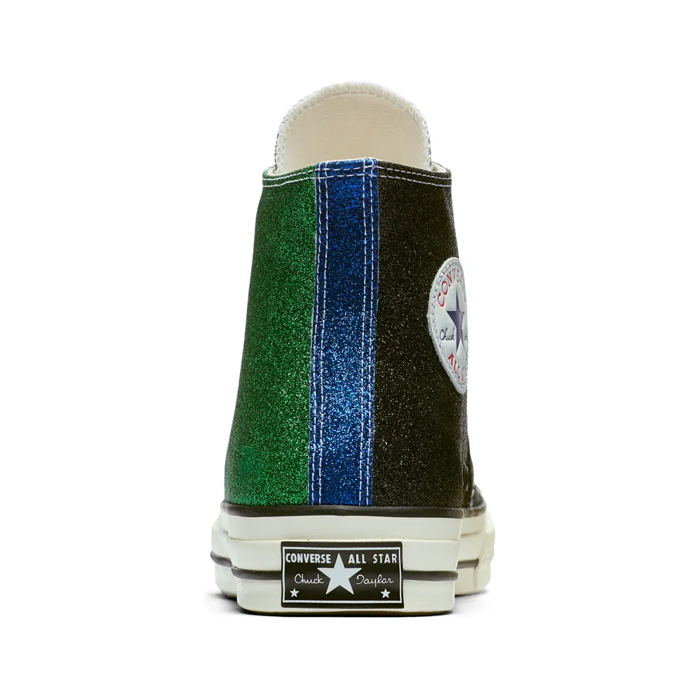 Converse Chuck Taylor All-Star 70s Hi JW Anderson Glitter Gutter Green Black Green/Black-Egret (160805C)
