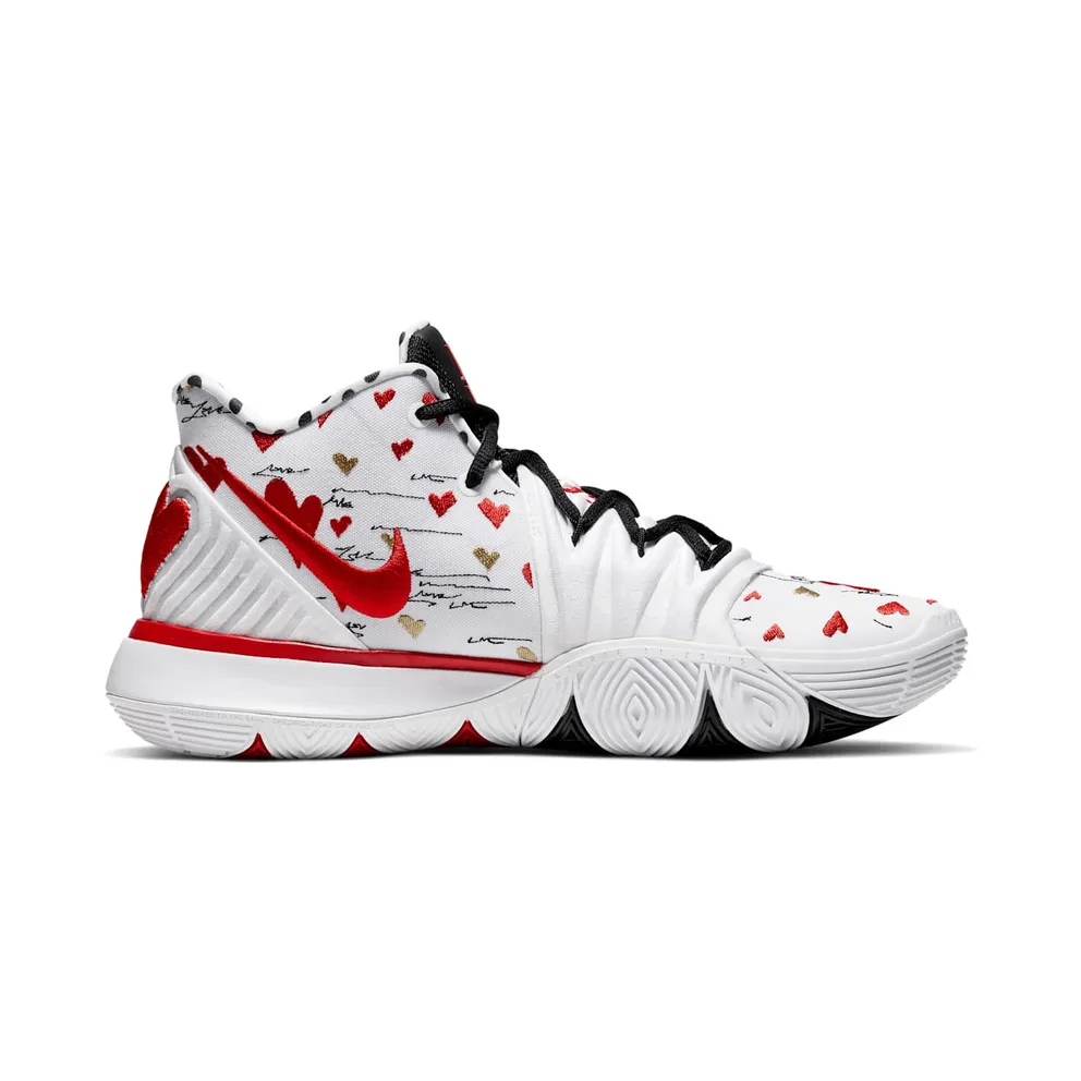 Nike Kyrie 5 Sneaker Room Mom White White/Red-Black (CU0677-100)