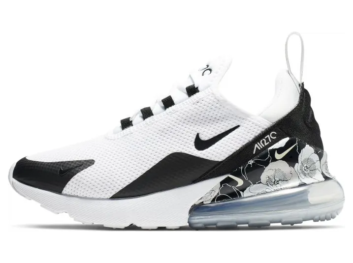 Nike Air Max 270 Floral White Black (W) (AR0499-100)
