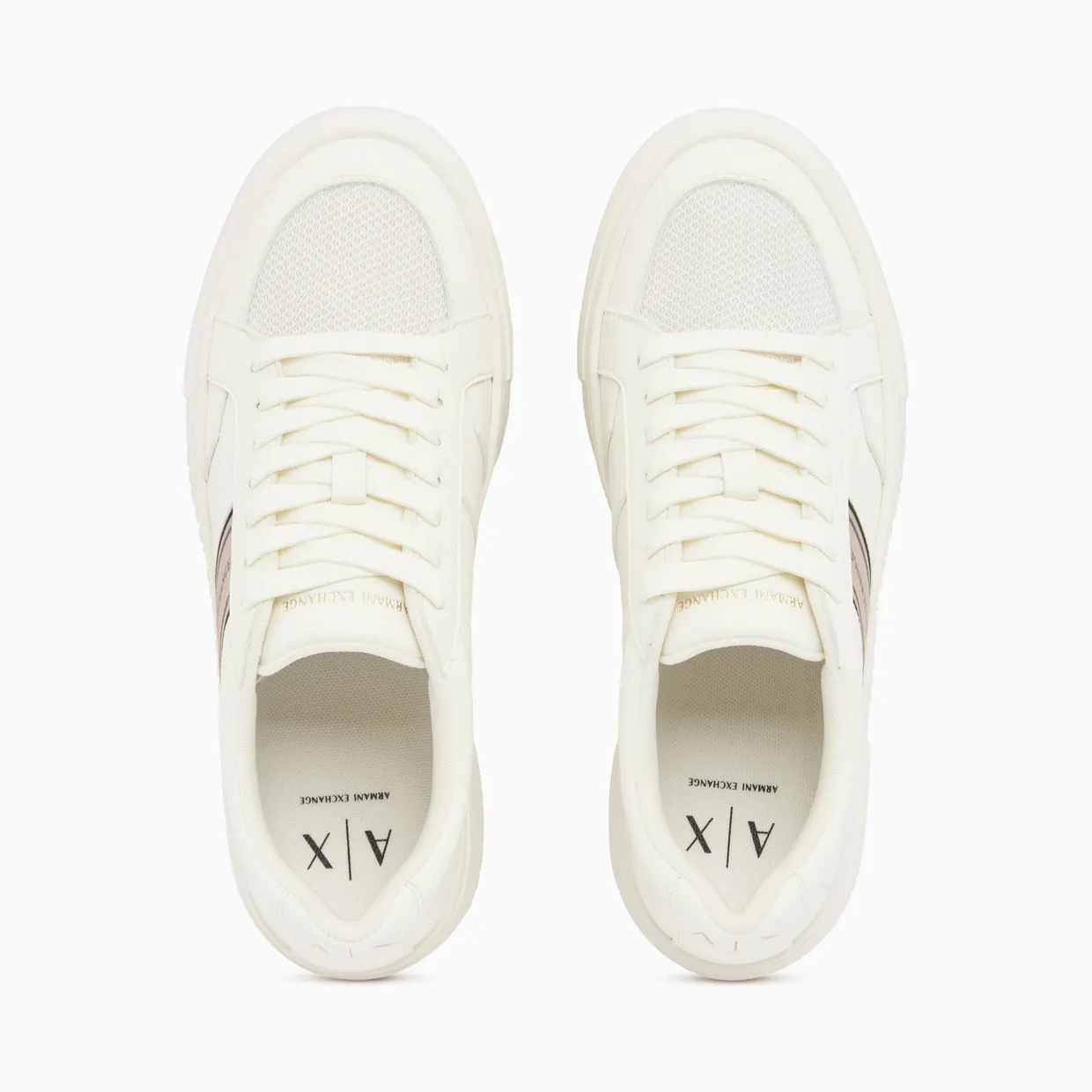 Armani Low Cut Sneakers With Mesh And Mini-Tumbled Finish (XW003066-AF27076-U0011) (3)