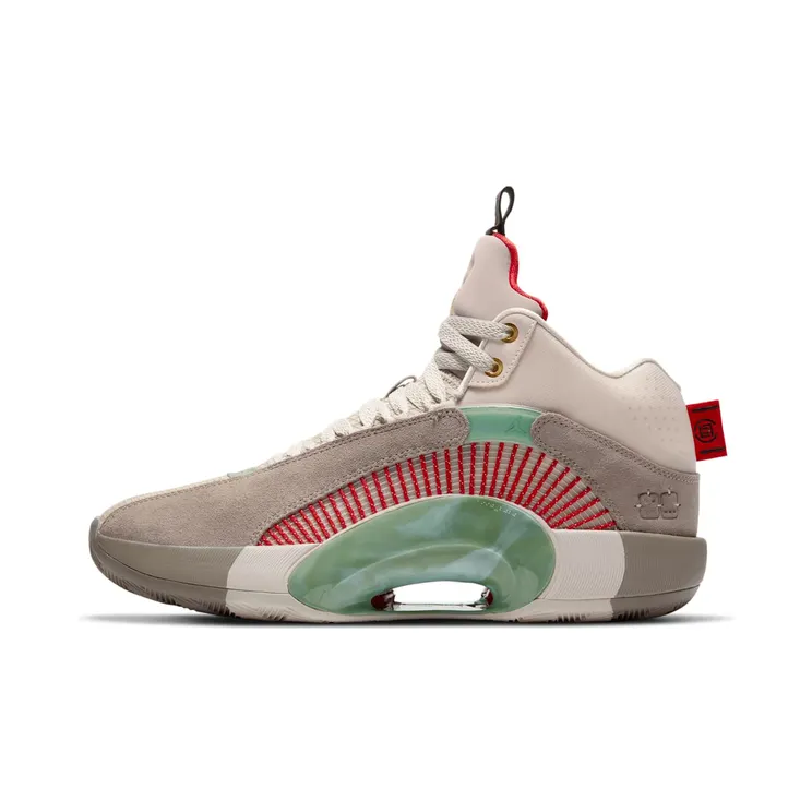 Jordan XXXV CLOT Terra Cotta “Sepia Stone / Desert Sand / Classic Jade / Metallic Gold” (DD9322-200)