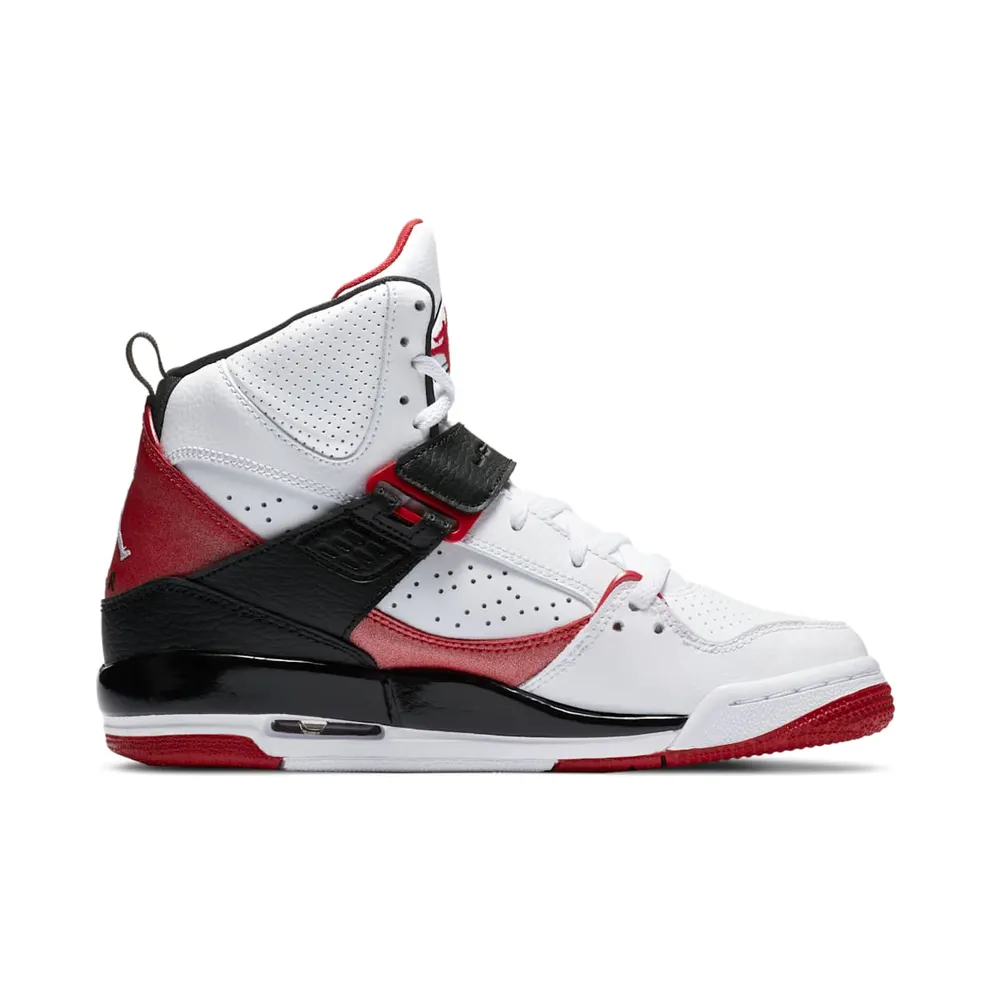 Jordan Flight 45 High “White / Black / Gym Red” (524865-130)