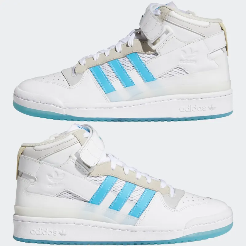 adidas Forum 84 Mid ADV Cloud White / Signal Cyan / Grey One (H01019)