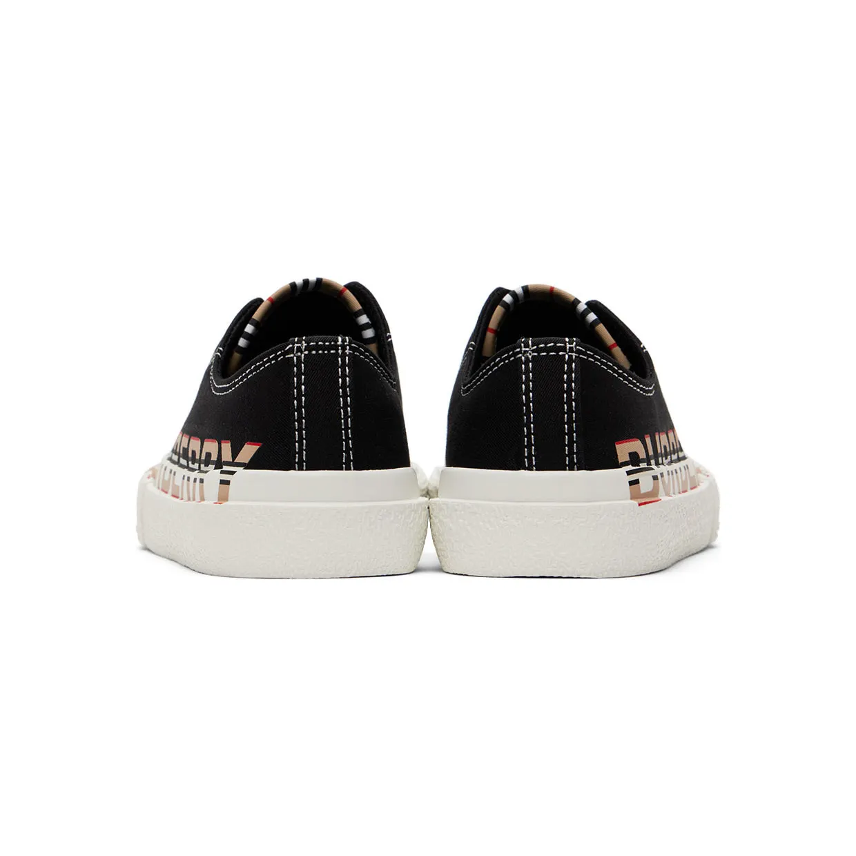 Burberry Kids Black Icon Stripe Logo Slip-on Sneakers (8042881) (2)