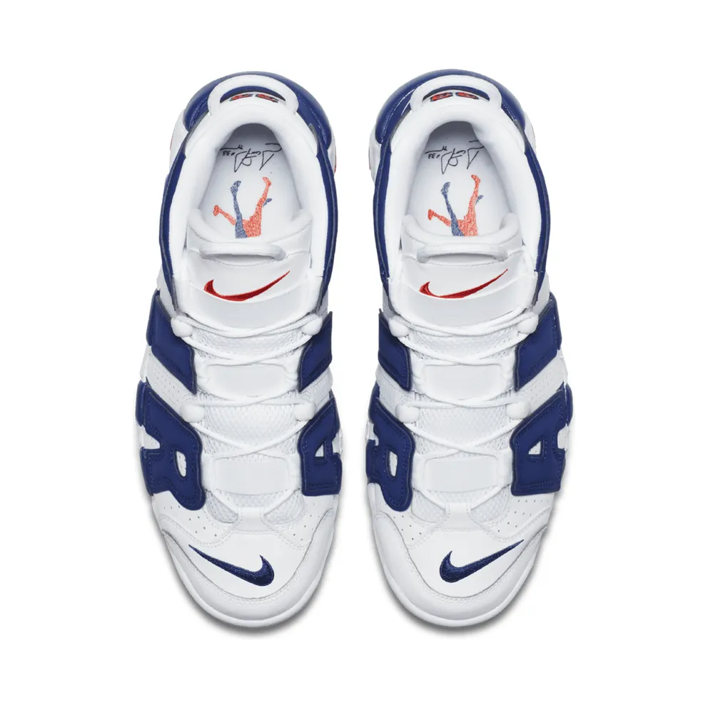 Nike Air More Uptempo Knicks White/Deep Royal Blue-Team Orange (921948-101)