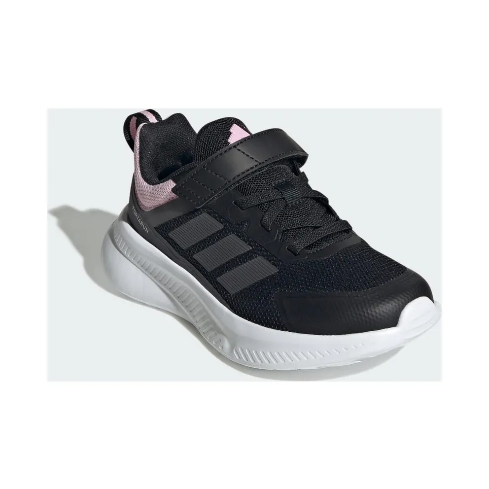 Adidas Fortarun 4.0 Kids Core Black / Grey Six / Clear Pink (JR9313)