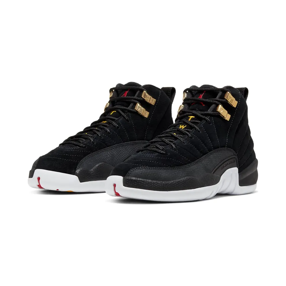Jordan 12 Retro Reverse Taxi (GS) Black/White-Taxi-Black (153265-017)