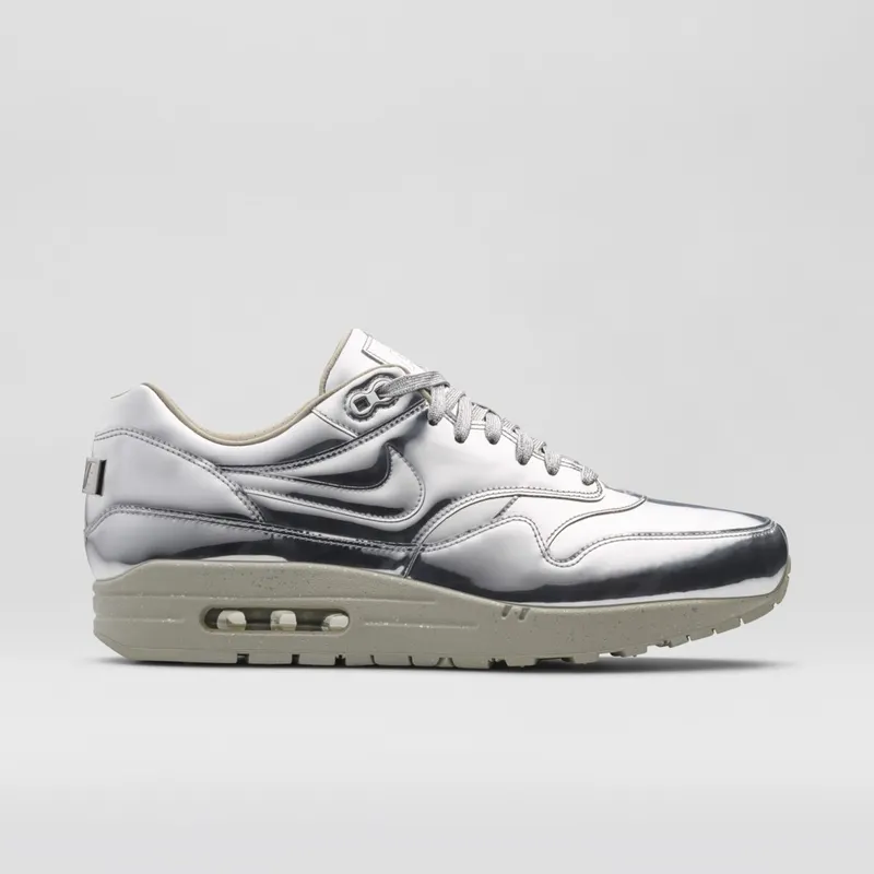 Nike Air Max 1 Liquid Silver Metallic Silver/Light Bone (635786-002)