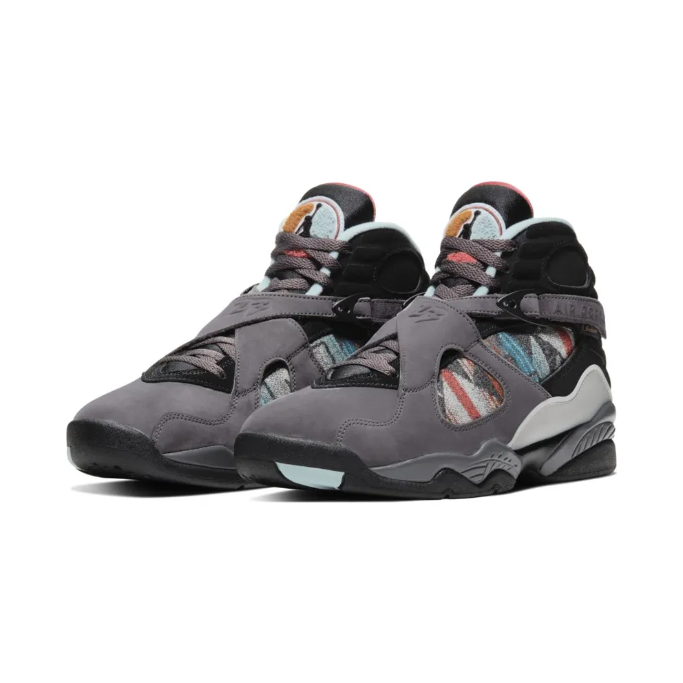 Jordan 8 Retro N7 (2019) Thunder Grey/Light Graphite-Gold Suede-Black (CQ9601-001)