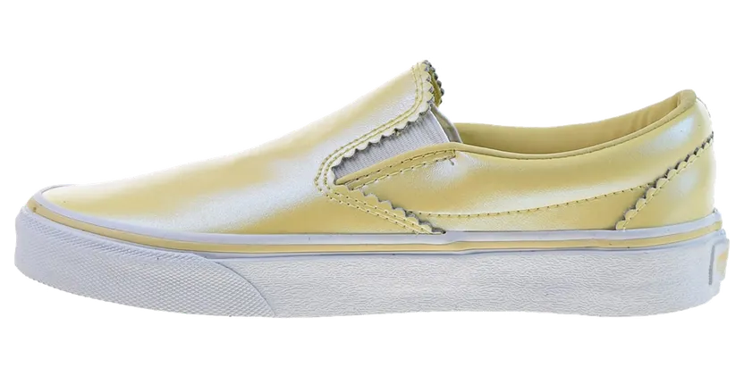 Vans Classic Leather Slip-On “Pearl” “Gold-True White” (VN0A38F7VMH)