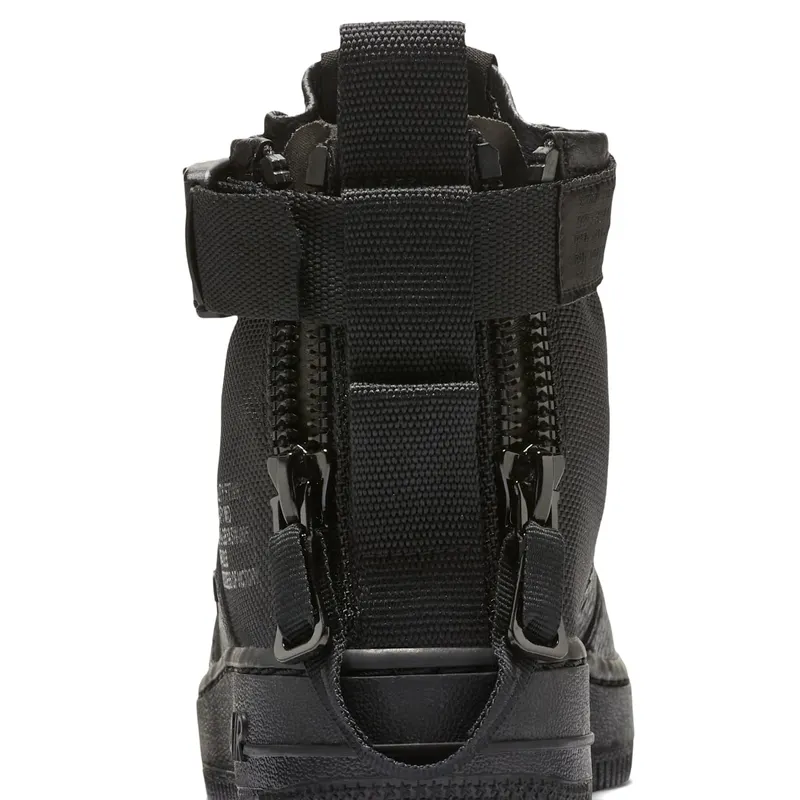 Nike SF Air Force 1 Mid Triple Black (GS) Black/Black-Black (AJ0424-003)