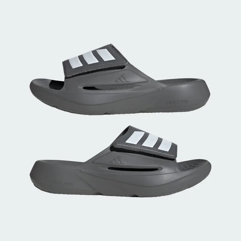 adidas Lightblaze Slides Grey Four Cloud White (JS3587)