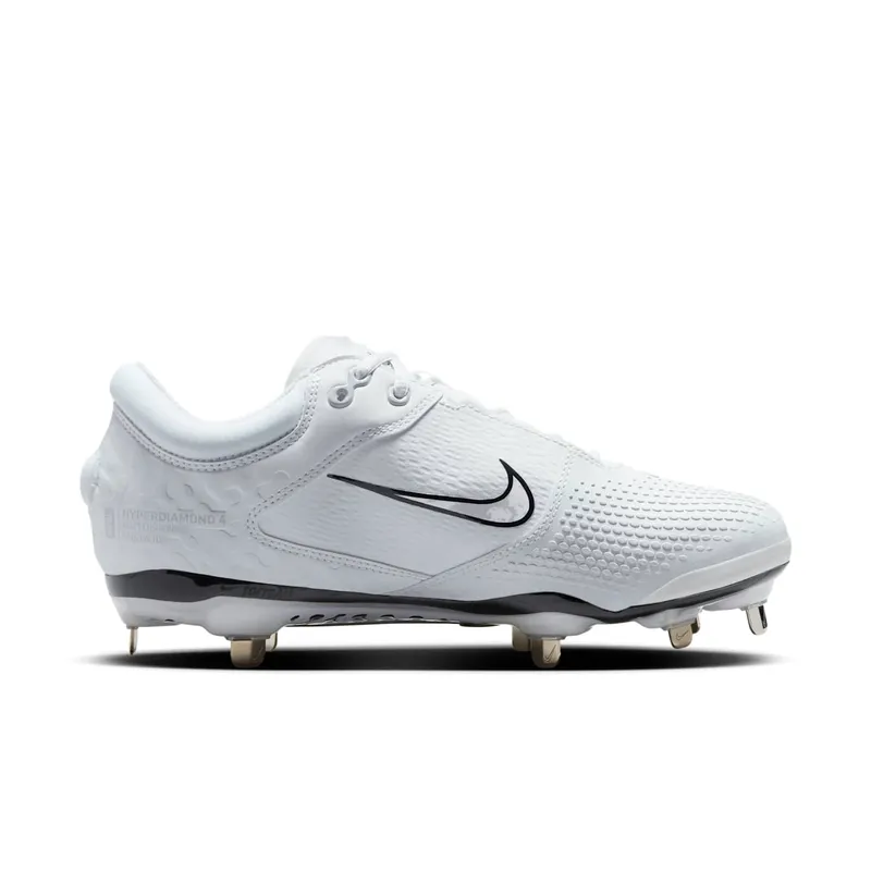 Nike Hyperdiamond 4 Elite White Pure Platinum Black (FZ0923-102)