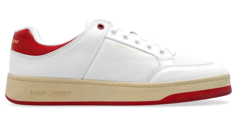 Saint Laurent SL/61 Low White Vintage Red (713600 2W4AA 9226)