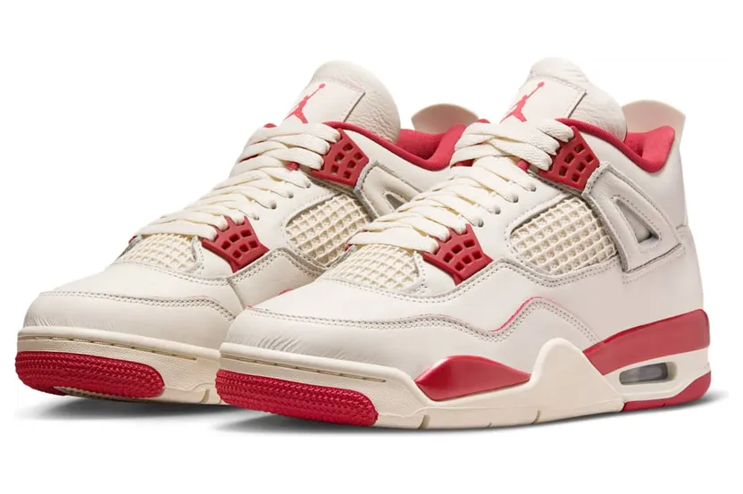 Air Jordan 4 “Valentine’s Day”: ivoor met een rood accent (5)