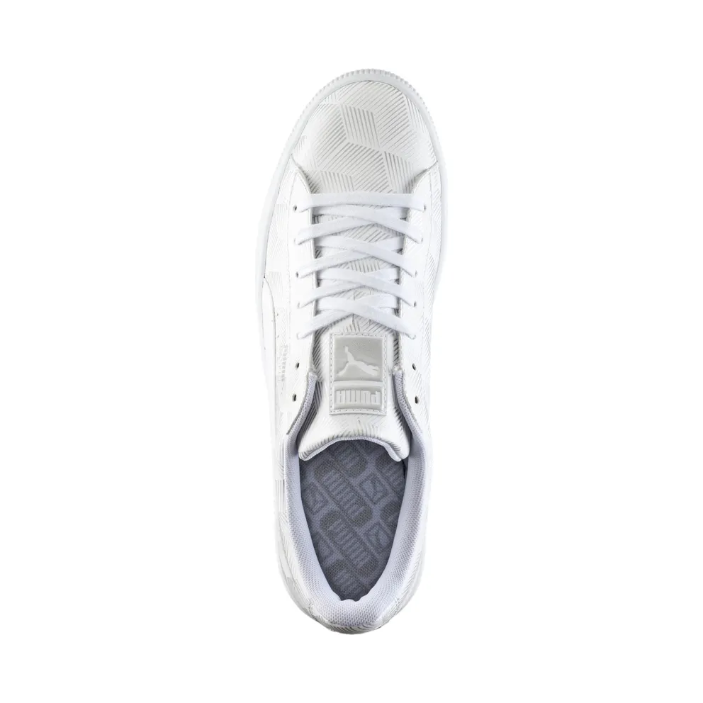 Puma Basket Classic Metallic White White (361069-02)