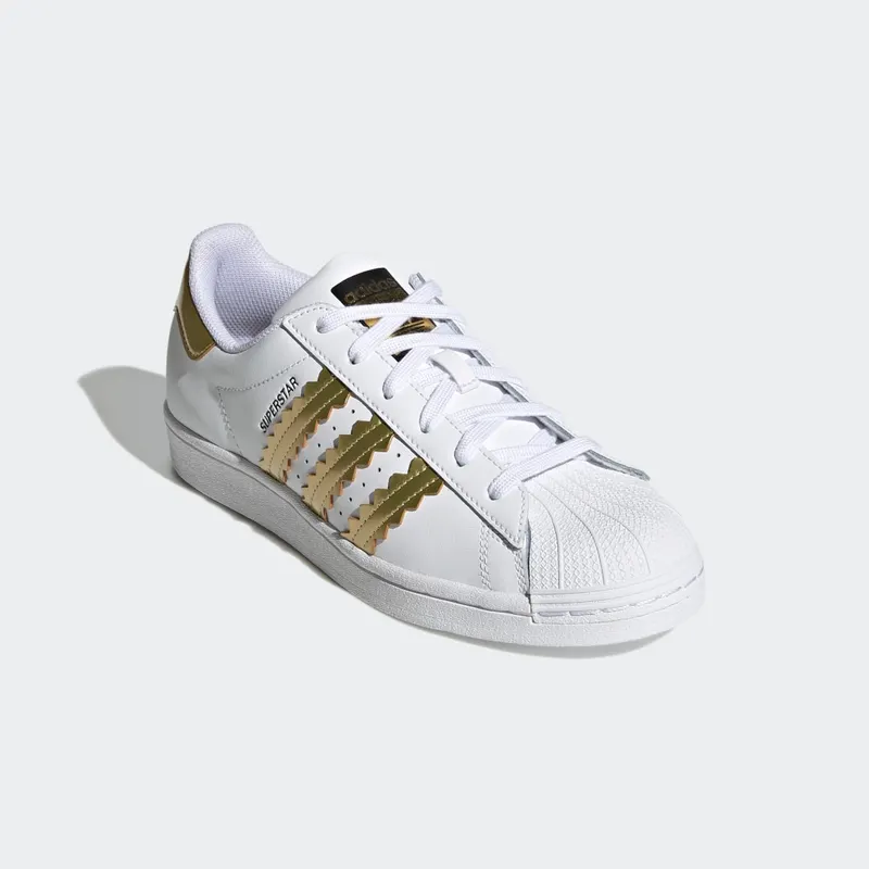 Adidas Superstar Cloud White / Matte Gold / Core Black (H03915)