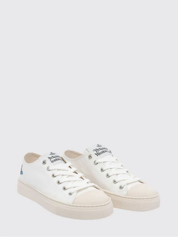Vivienne Westwood Cotton Canvas Sneakers White (75020063WW0165A402)
