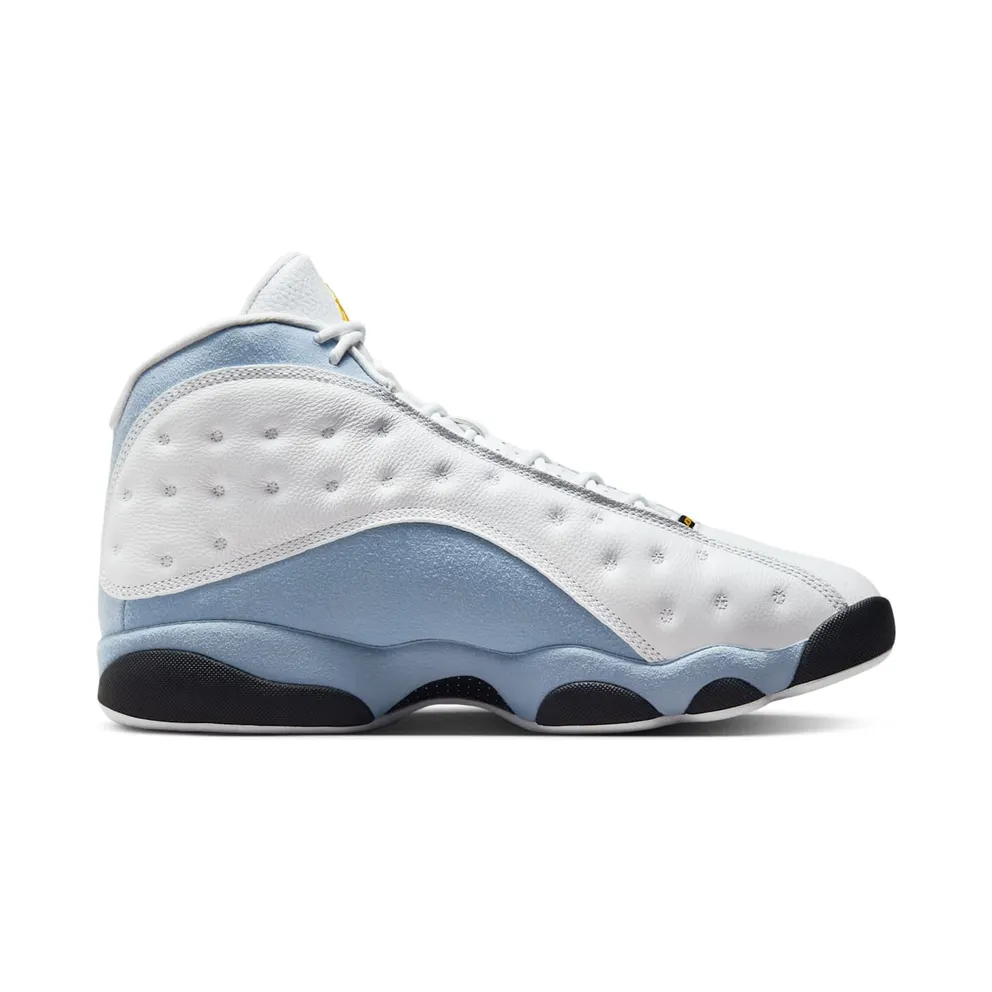 Air Jordan 13 Retro White/Blue Grey/Black/Yellow Ochre (414571-170)
