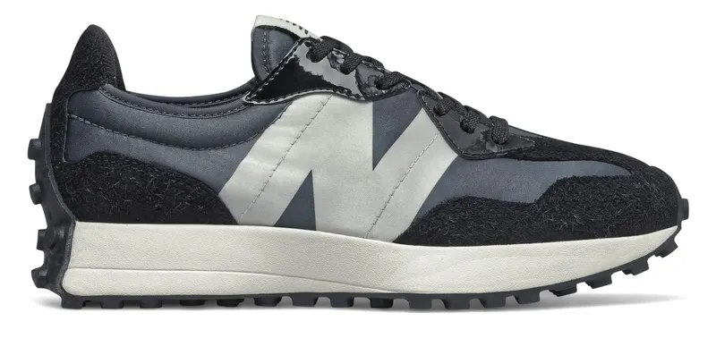 New Balance 327 Black Grey (W) Black/Grey-Silver (WS327SFC)