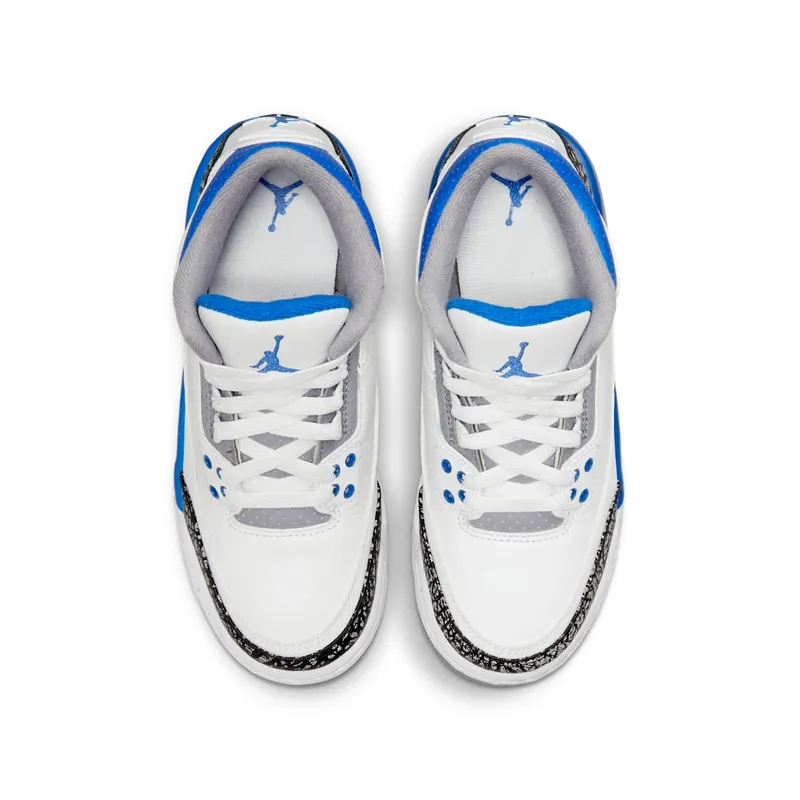 Air Jordan 3 Retro Racer Blue (GS) (2021) (398614-145)