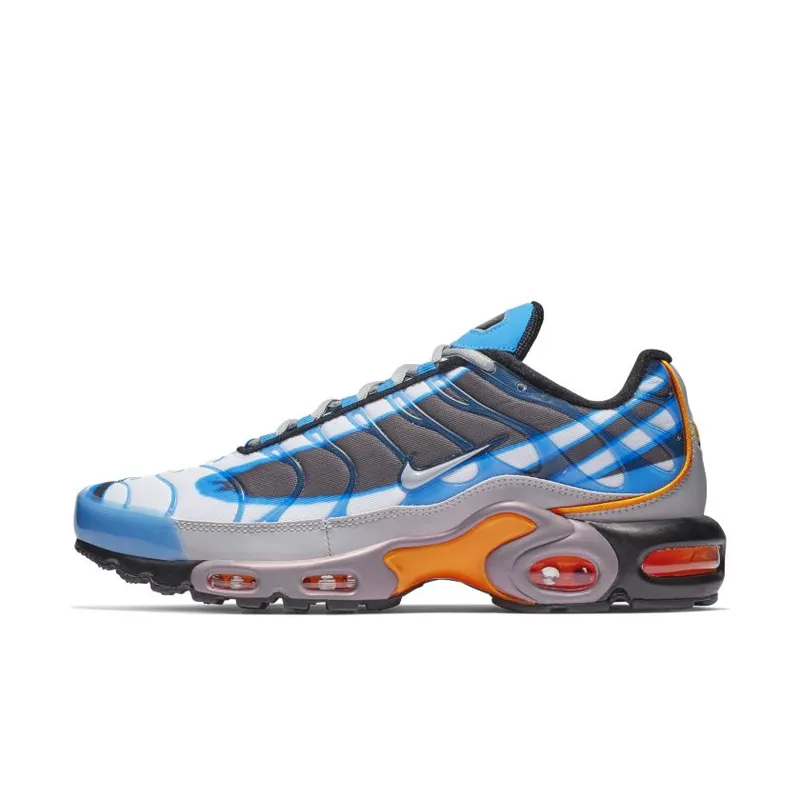Nike Air Max Plus Deluxe Photo Blue/Wolf Grey-Orange Peel-Black-White-Metallic Silver (815994-400)