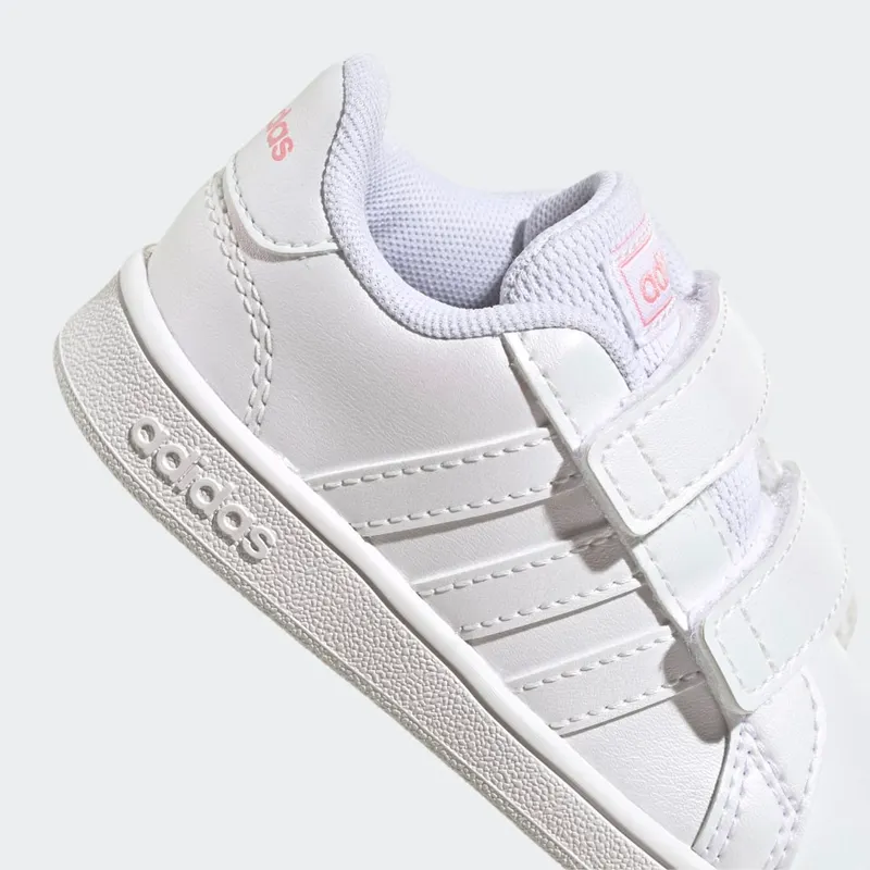 Adidas Grand Court Cloud White / Cloud White / Super Pop (GW4856)