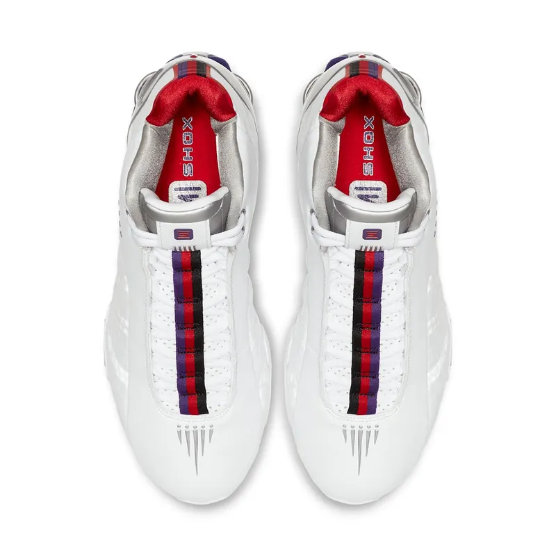 Nike Shox BB4 Toronto Raptors White/Metallic Silver-Court Purple (CD9335-100)