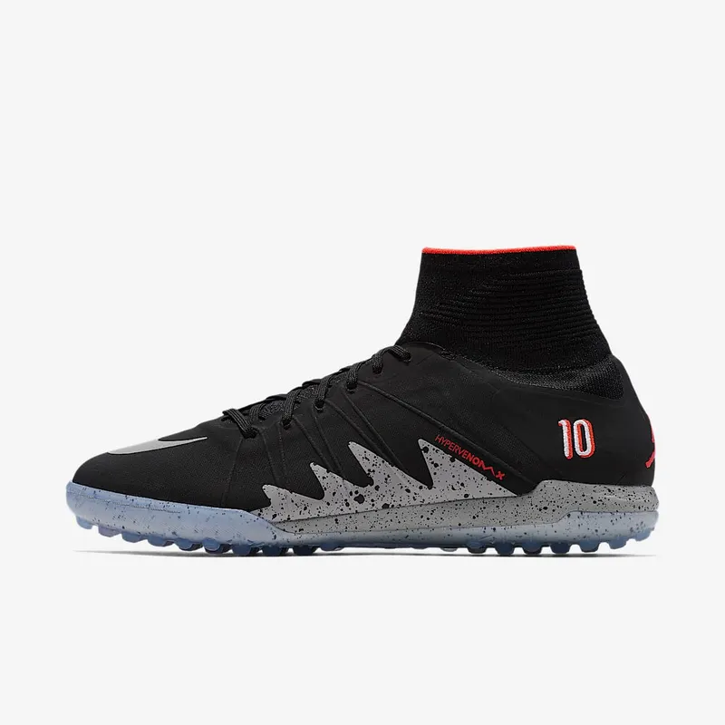 Nike Hypervenomx Proximo NJR TF Neymar x Jordan Black/Metallic Silver-Light Crimson-White (820134-006)