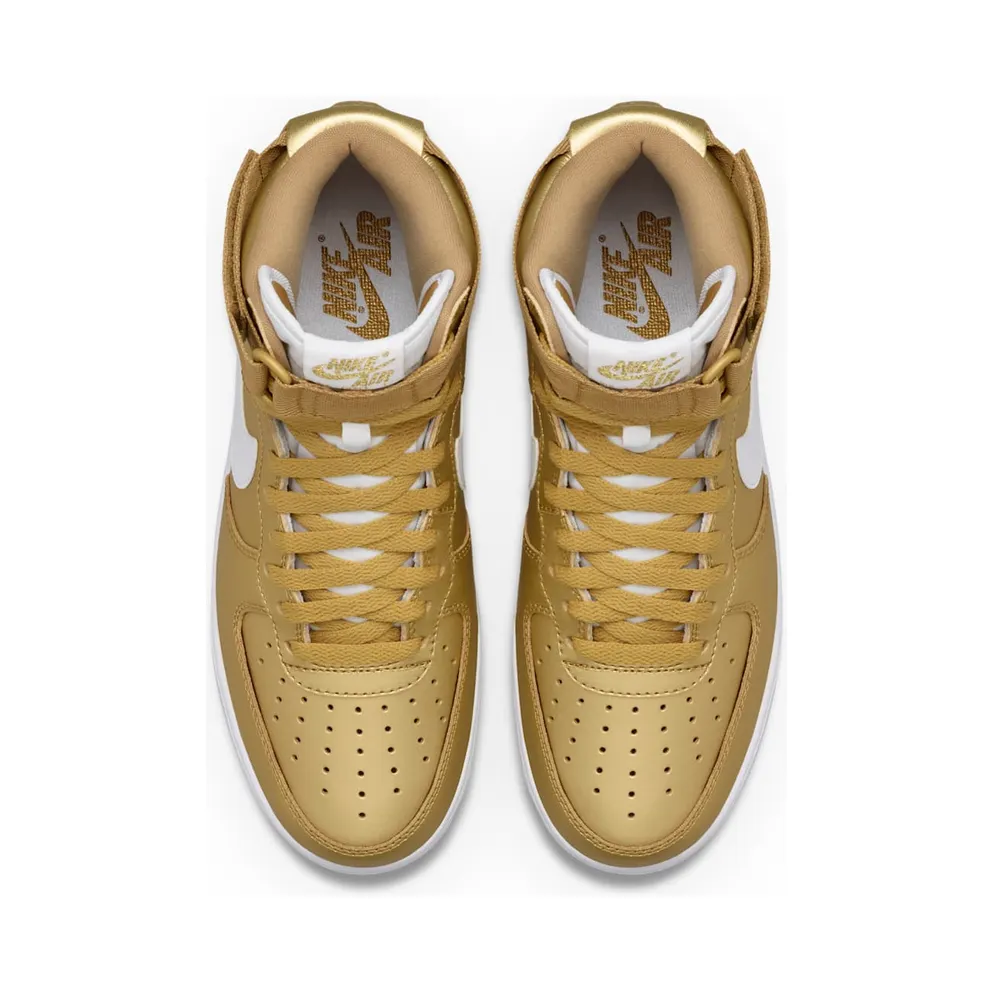 Nike Air Force 1 High Metallic Gold Metallic Gold/White (823297-700)