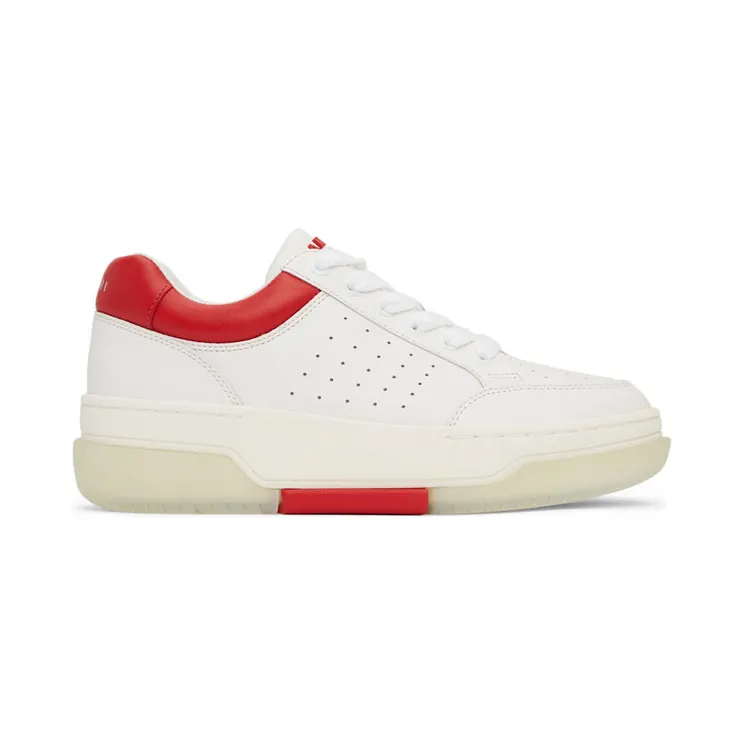 AMIRI White & Red Stadium Low Sneakers (PS22MFS007-124)