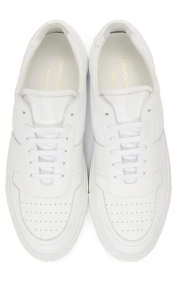 Common Projects White BBall Low Sneakers (ARTICLE 2155) (5)