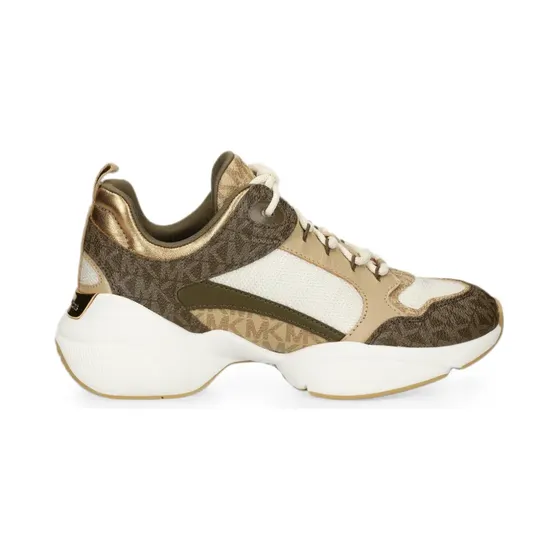 Michael Kors met monogram-print en vlakken “Brown” (43T6BWFS2B)