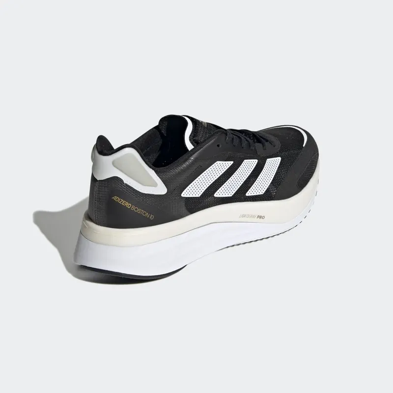 adidas Adizero Boston 10 Core Black / Cloud White / Gold Metallic (H67513)