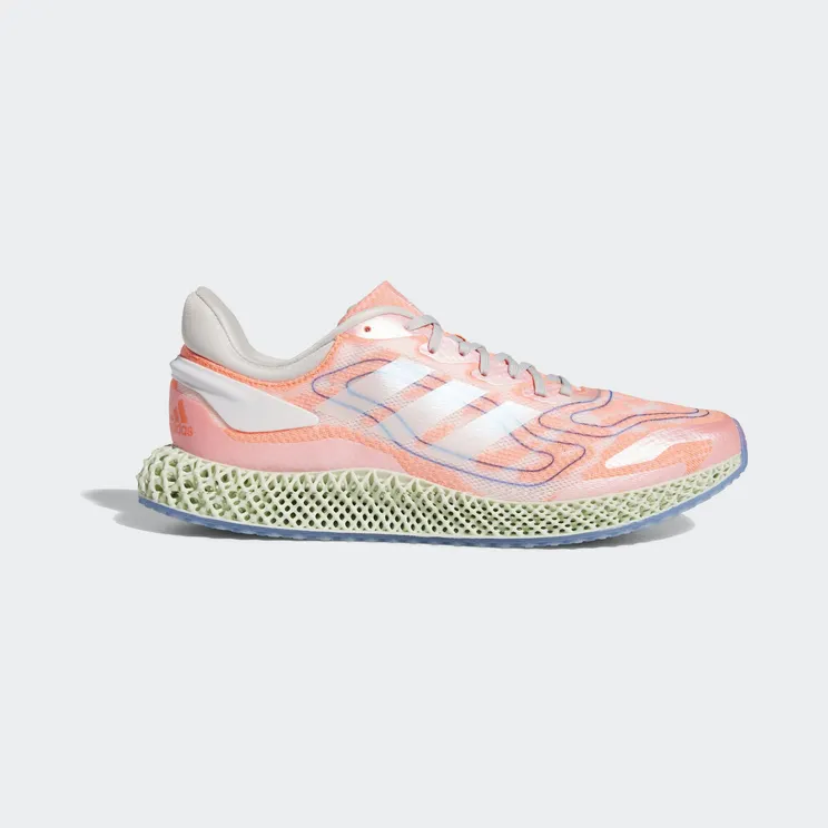 adidas 4D Run 1.0 Cloud White Signal Coral (FW1234)