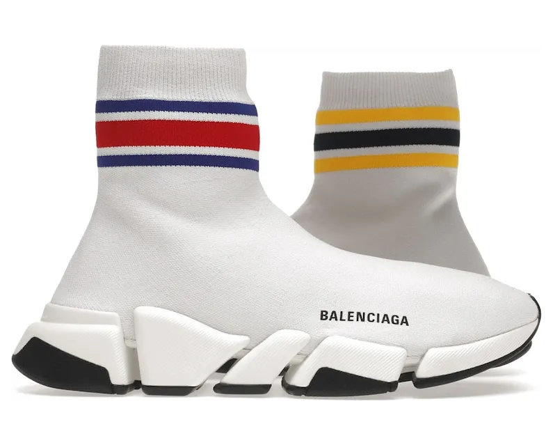 Balenciaga Speed 2.0 White Stripe (674617W2F609467)