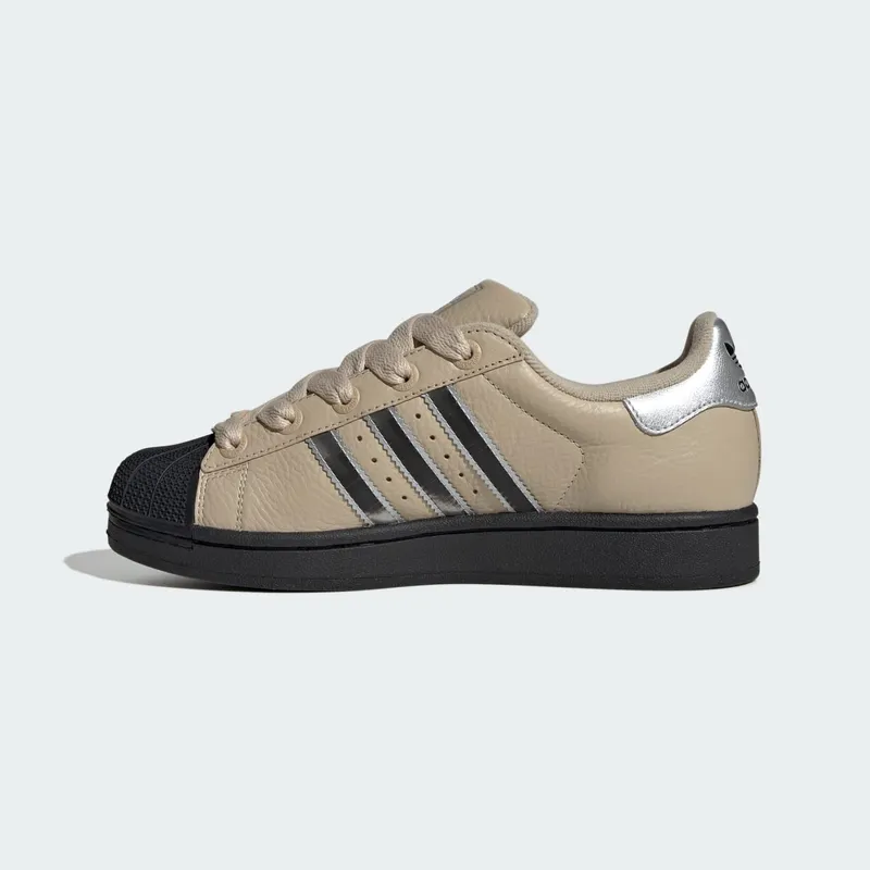 Adidas Superstar II Stone Khaki / Silver Metallic / Core Black (JR4234)
