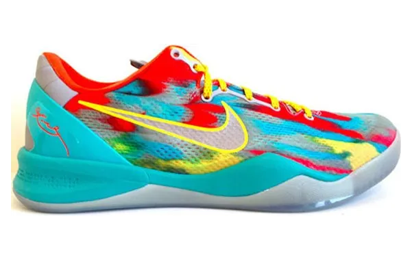Nike Kobe 8 System ‘Venice Beach’ Stadium Grey/Metallic Silver-Tour Yellow (555035-002)