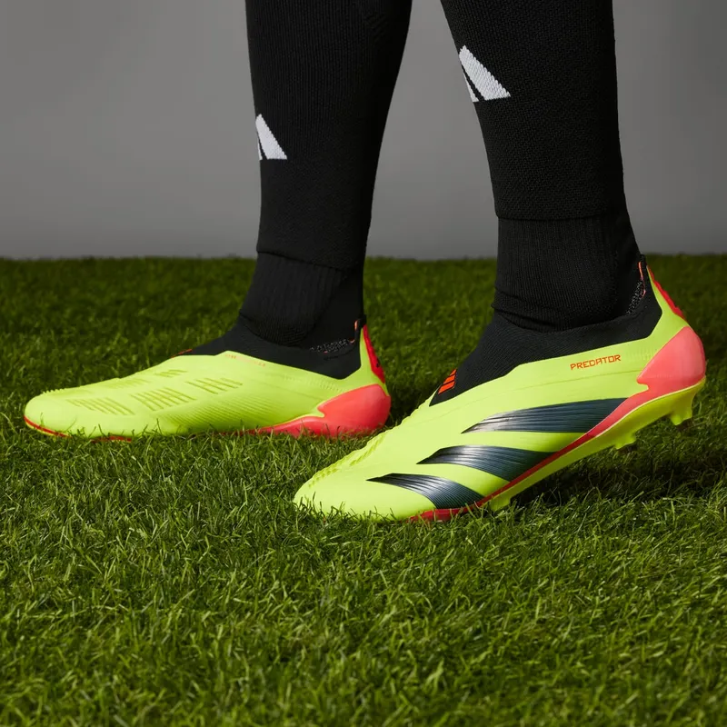 adidas Predator 24 Elite Laceless FG Team Solar Yellow Core Black Solar Red (IE2366)