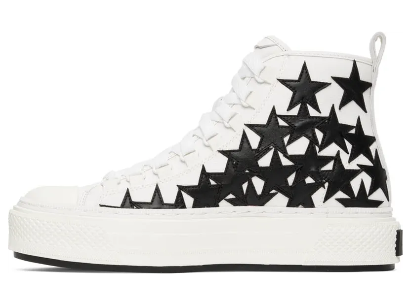 AMIRI White Stars Court High-Top Sneakers (PF22MFS011-111) (3)