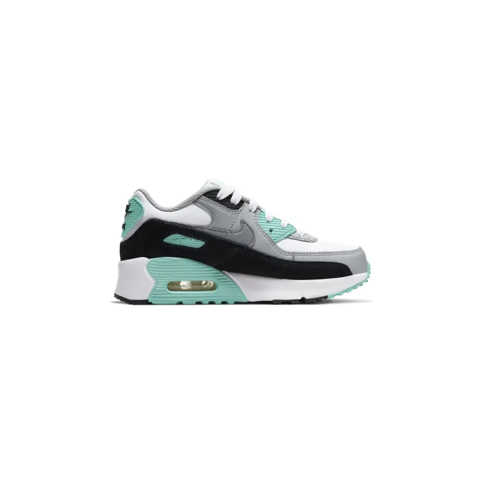 Nike Air Max 90 Hyper Turquoise (PS) White/Light Smoke Grey/Hyper Turquoise (CD6867-102)