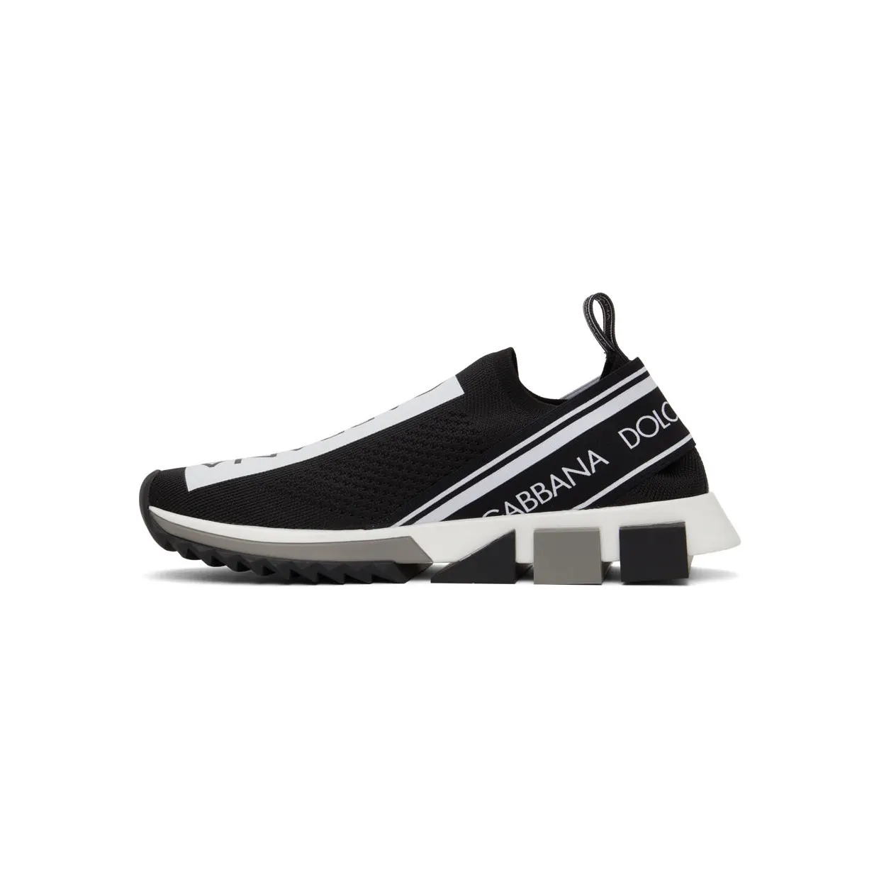 Dolce & Gabbana Black & White Sorrento Sneakers (CS1713 AH677) (3)