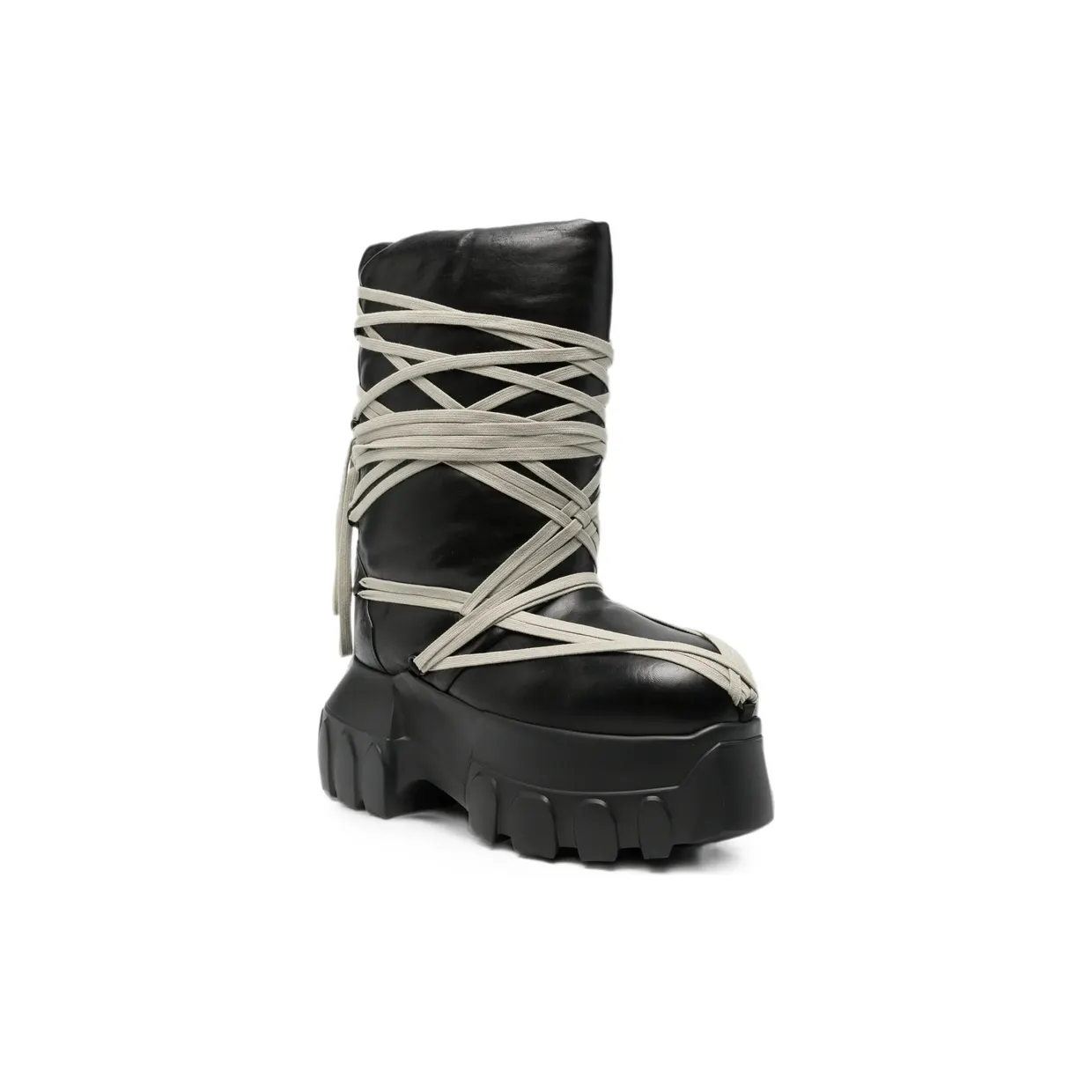 Rick Owens Mega Bumper Lace-up “Black” (RU02F4862 LGYPW1 99) (2)
