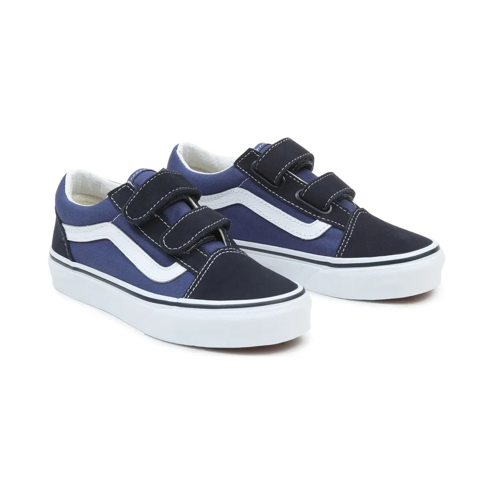 Vans Kids Navy Old Skool V Little Kids (VN000VHENWD1)